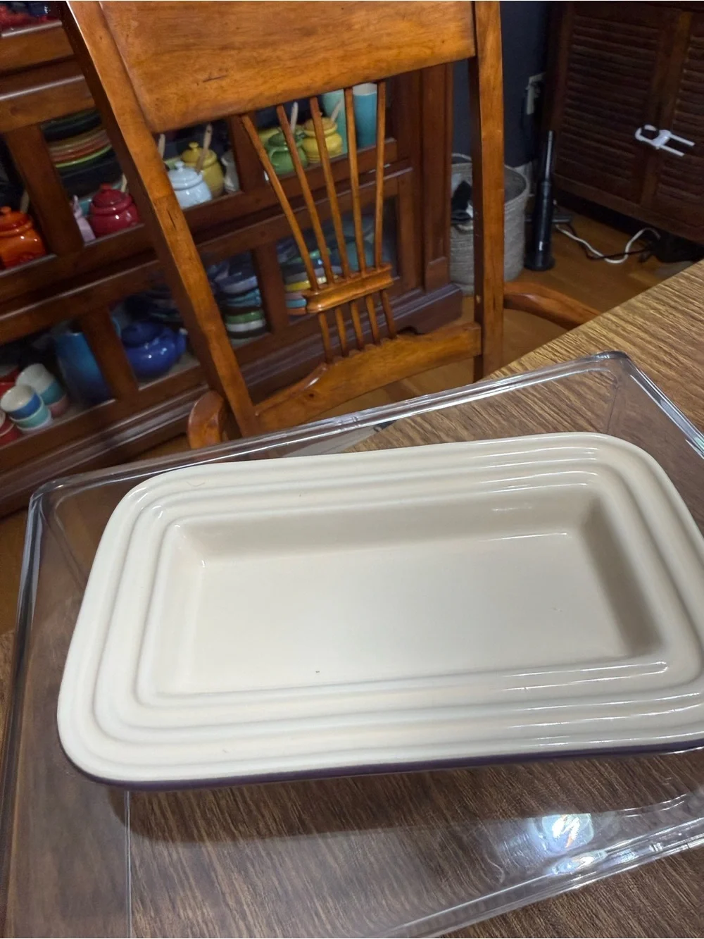 Le Creuset cassis stoneware Butter Dish